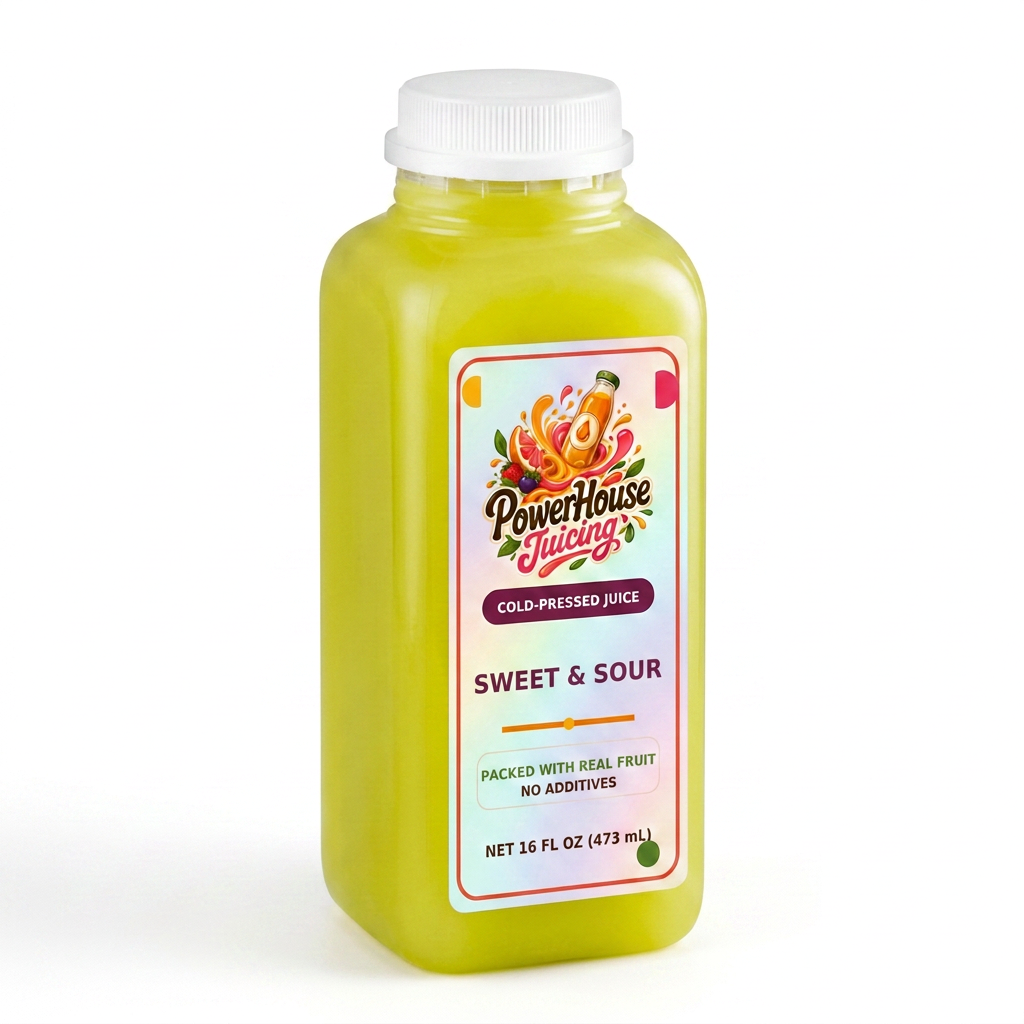Sweet & Sour — PowerHouse Juicing cold-pressed juice bottle