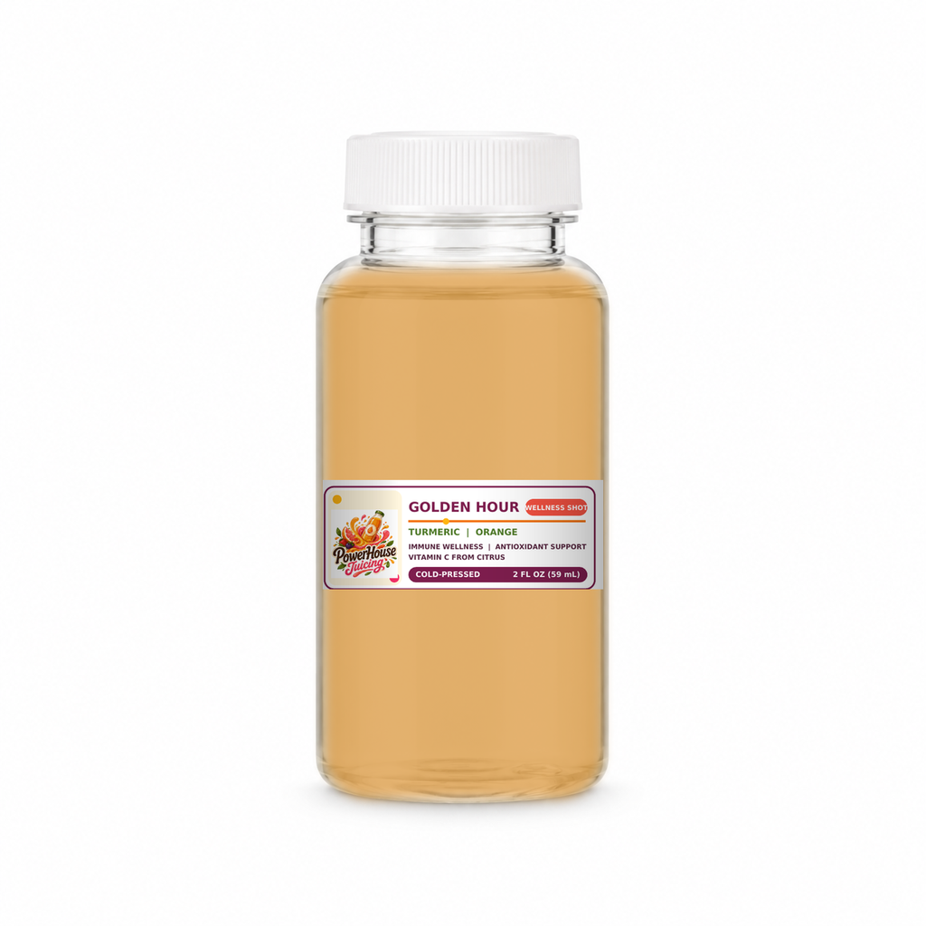 Golden Hour — PowerHouse Juicing cold-pressed juice bottle