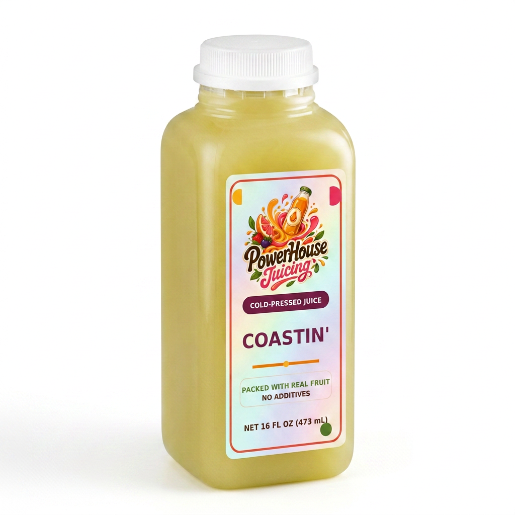 Coastin' — PowerHouse Juicing cold-pressed juice bottle