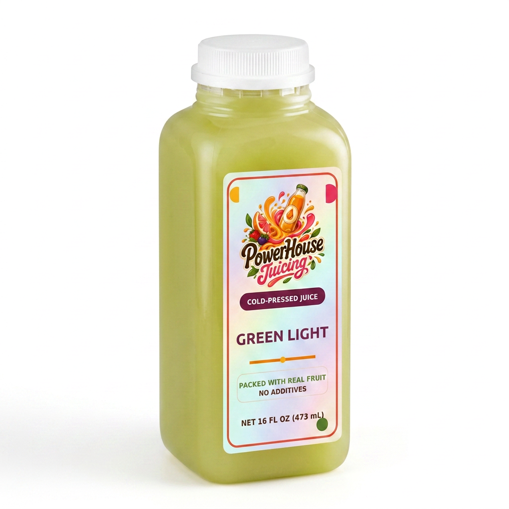 Green Light — PowerHouse Juicing cold-pressed juice bottle