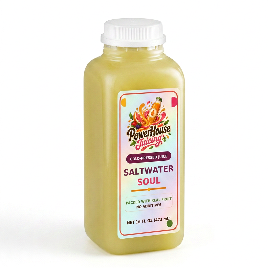 Saltwater Soul — PowerHouse Juicing cold-pressed juice bottle