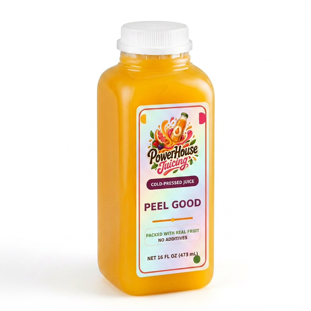 Peel Good — PowerHouse Juicing cold-pressed juice bottle
