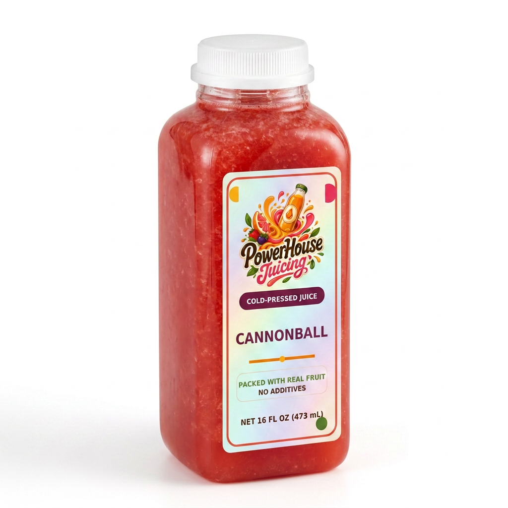 Cannonball — PowerHouse Juicing cold-pressed juice bottle
