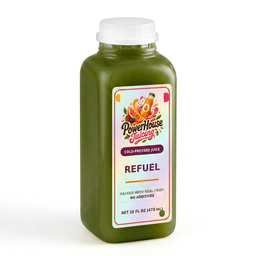 Refuel — PowerHouse Juicing cold-pressed juice bottle